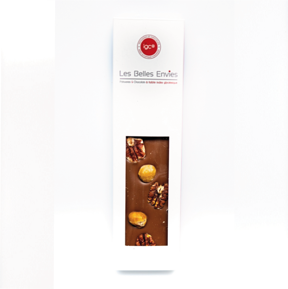Tablette Chocolat Lait Noix de Pécan et Macadamia