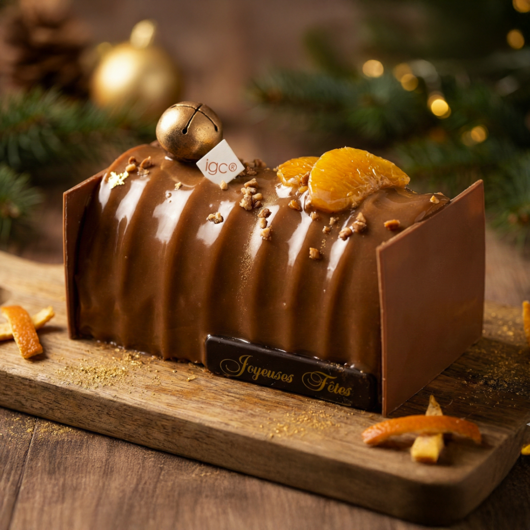 La Bûche Mandarine Epicée – 5 pers